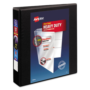 Avery® Heavy-duty View Binder With Durahinge And One Touch Ezd Rings, 3 Rings, 1.5" Capacity, 11 X 8.5, Black freeshipping - TVN Wholesale